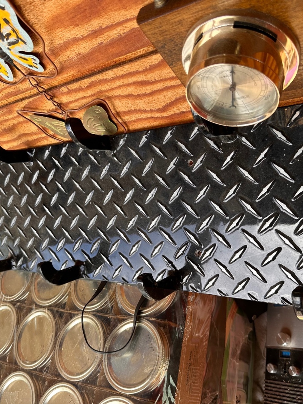 Wall Coat Rack Man Cave Metal